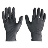 Disposable Diamond Textured Disposable Nitrile Gloves - Latex & Powder Free – Black