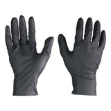 Disposable Diamond Textured Disposable Nitrile Gloves - Latex & Powder Free – Black