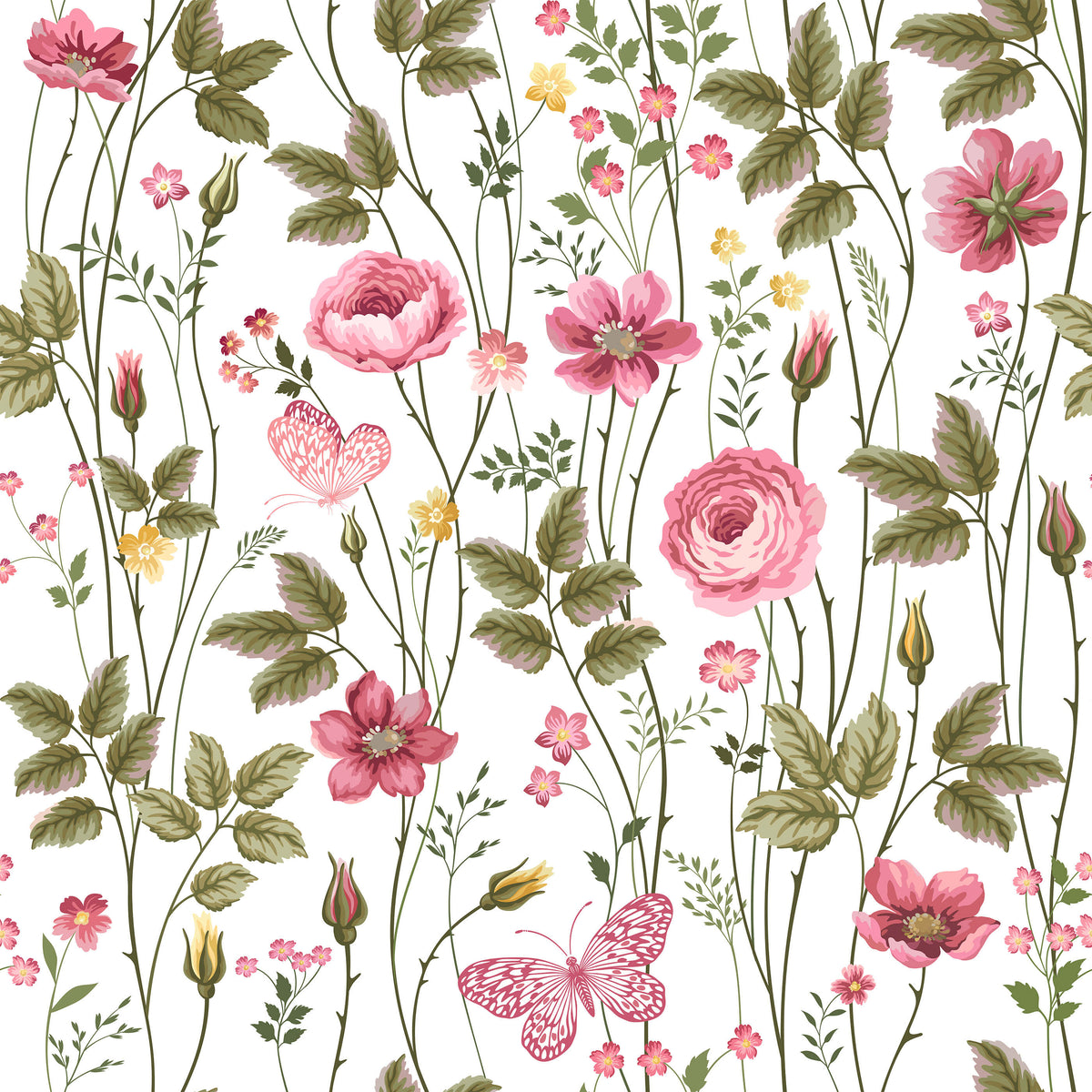 Dorset Rose Wallpaper