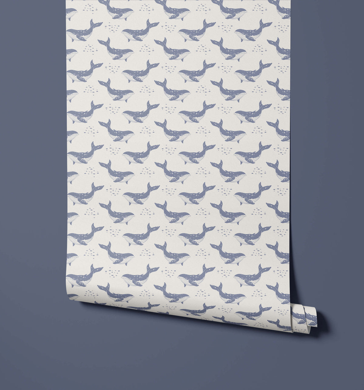 Dotra Playful Whale Wallpaper