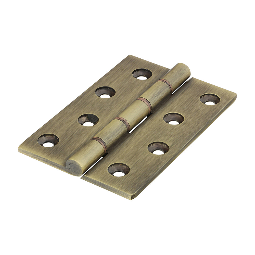 Double Phosphor Bronze Washered Butt Hinges – Solid Brass - Antique Brass