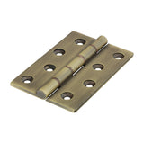 Double Phosphor Bronze Washered Butt Hinges – Solid Brass - Antique Brass