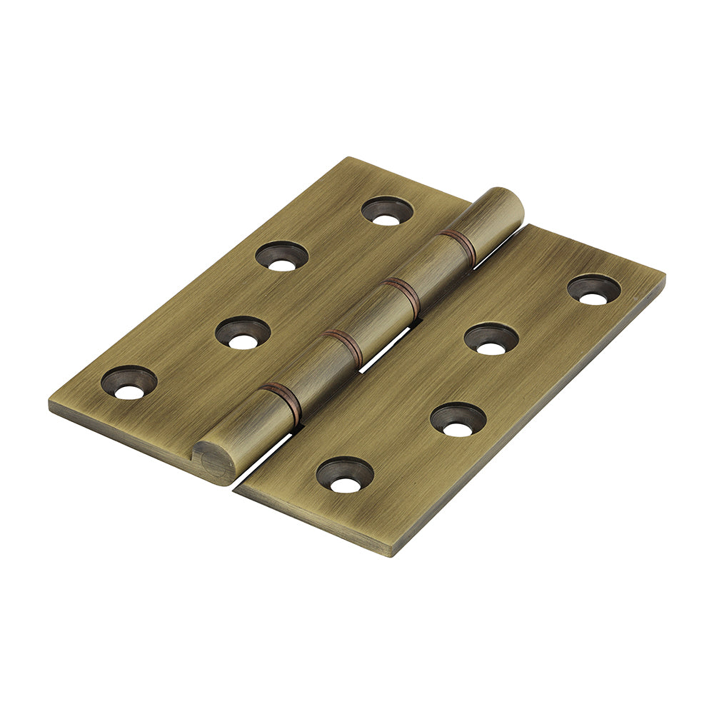 Double Phosphor Bronze Washered Butt Hinges – Solid Brass - Antique Brass