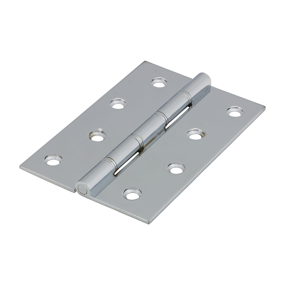Double Steel Washered Hinges - Solid Brass - Polished Chrome
