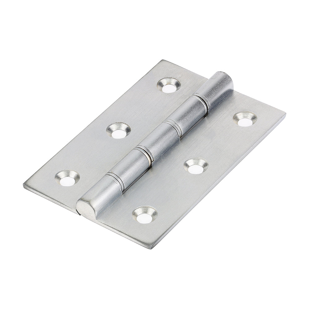 Double Stainless Steel Washered Hinges - Solid Brass - Satin Chrome