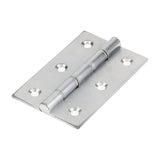 Double Stainless Steel Washered Hinges - Solid Brass - Satin Chrome
