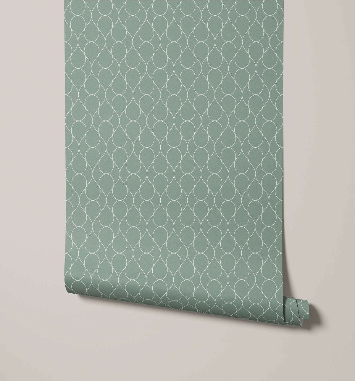 Drip Geometric Teardrop Line Wallpaper