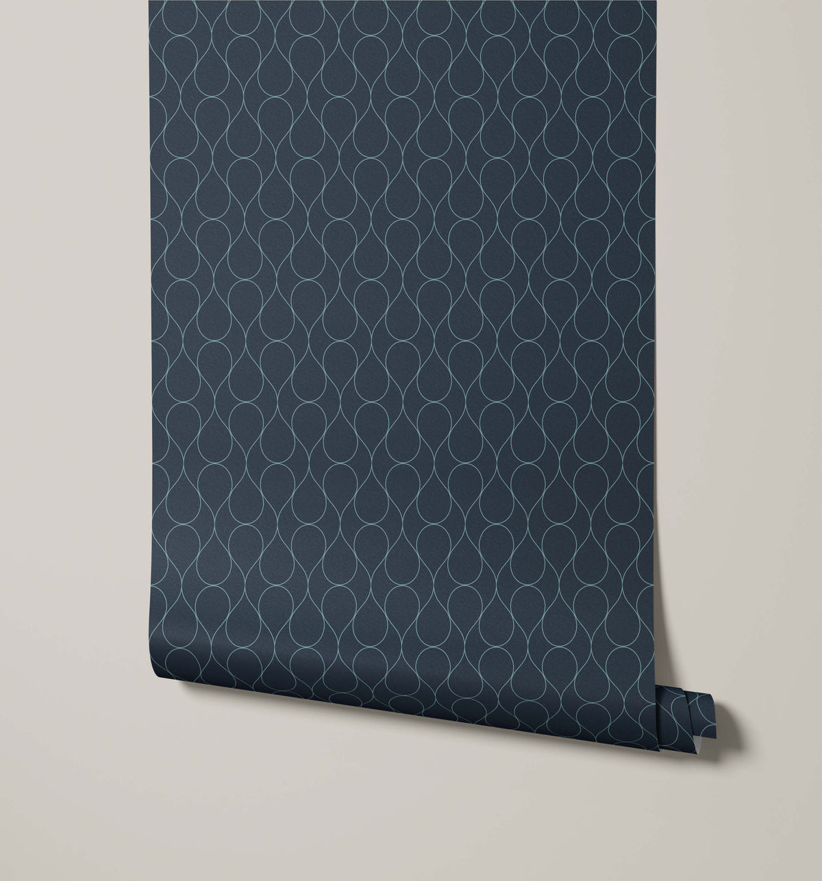 Drip Geometric Teardrop Line Wallpaper