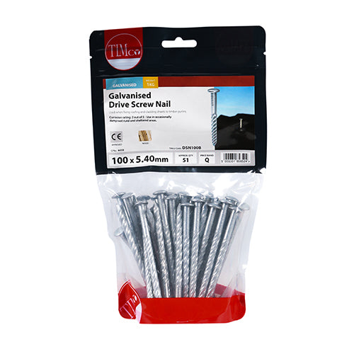 Drive Screw Nails – Galvanised – 1kg Bags