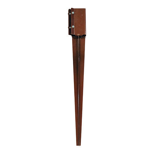 Drive in Fencing Post Spike - Bolt Secure - Oxide Red