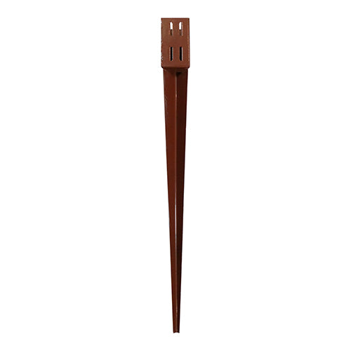Drive in Fencing Post Spike - Quick Fit - Oxide Red