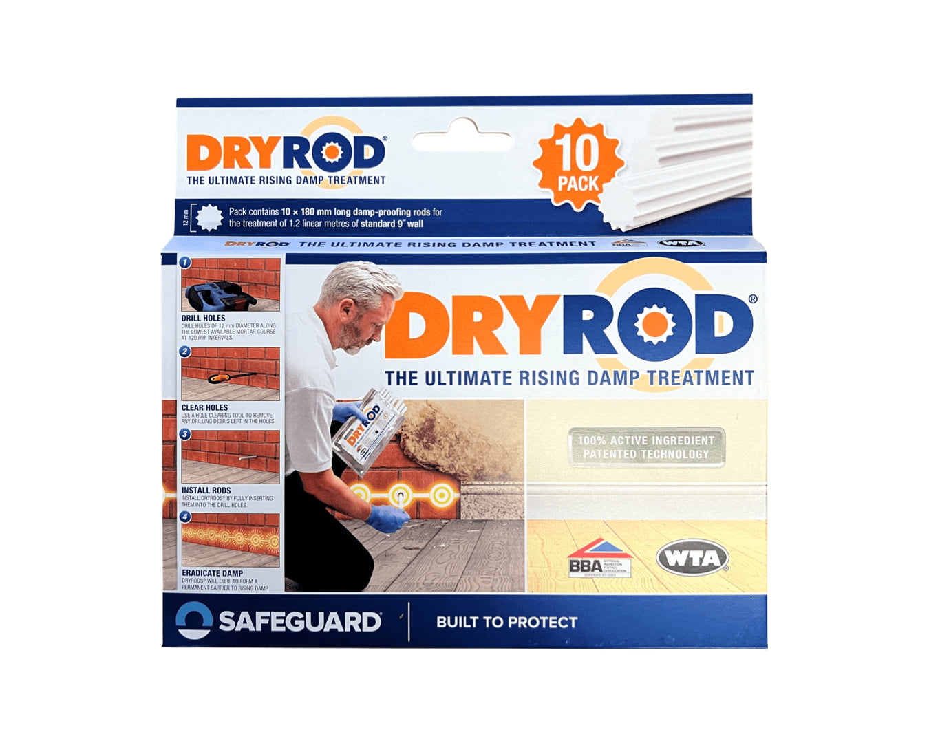 Dryrod Damp Proofing Rods 10 Pack