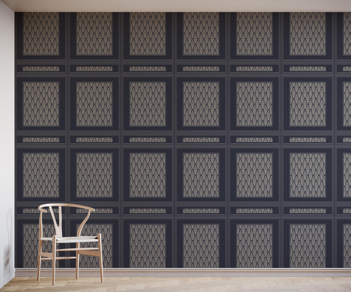 Ecclestone D Wood Panelling Wallpaper
