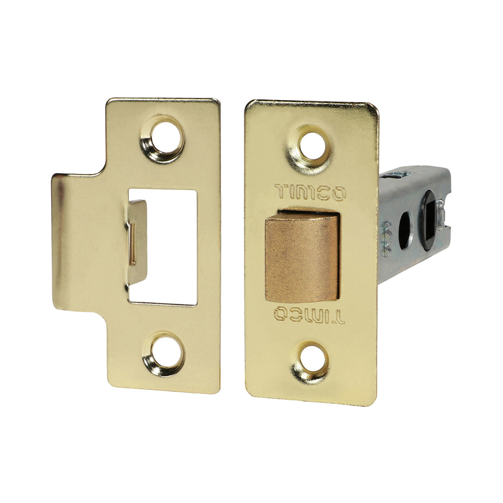 Economy Tubular Latch – Electro Brass (79.5mm Case / 57.5mm Backset)