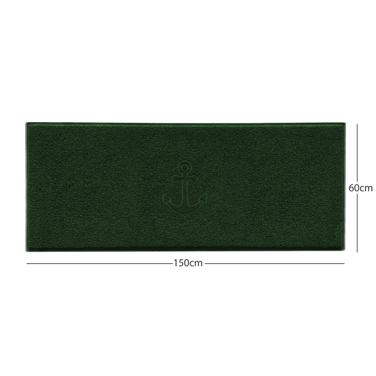 "Anchors Away" Grey Spaghetti Door Mat