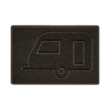 Embossed Spaghetti Outdoor Doormat - Brown