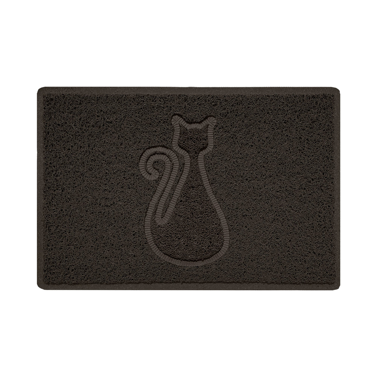 Embossed Spaghetti Outdoor Doormat - Brown