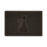 Embossed Spaghetti Outdoor Doormat - Brown