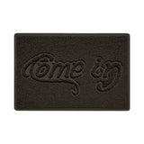 Embossed Spaghetti Outdoor Doormat - Brown
