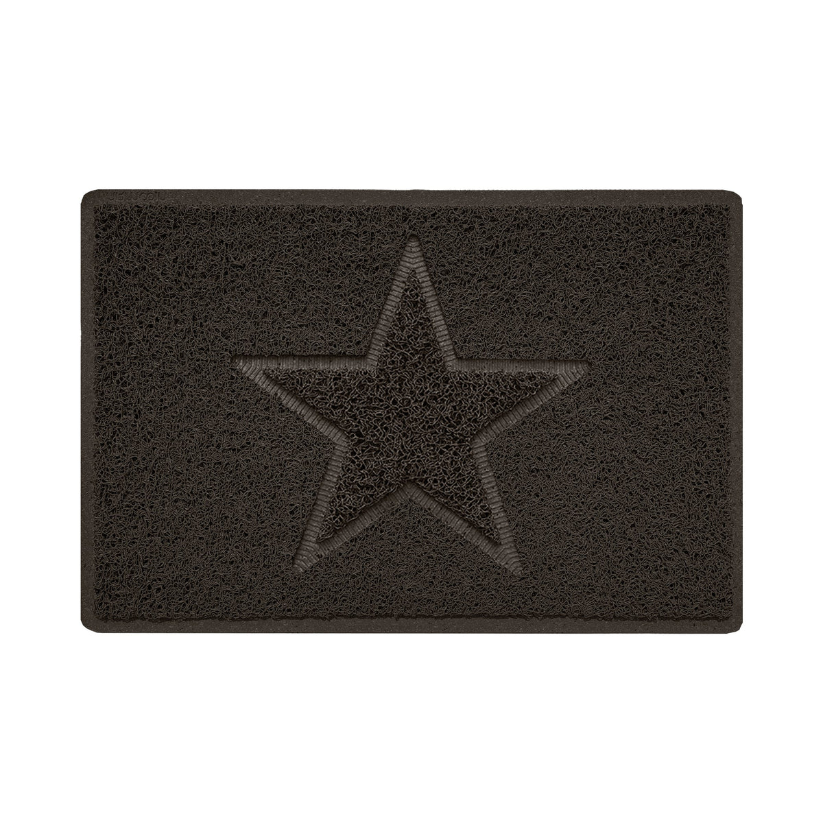 Embossed Spaghetti Outdoor Doormat - Brown