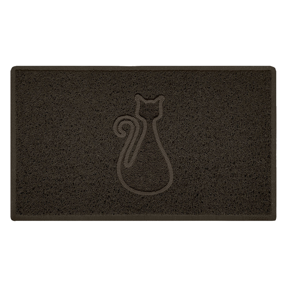 Embossed Spaghetti Outdoor Doormat - Brown