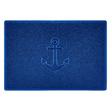 "Anchors Away" Grey Spaghetti Door Mat