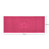 "Star" Embossed Loofah Textured Spaghetti Doormat