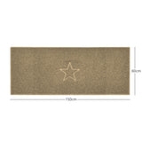 "Star" Embossed Loofah Textured Spaghetti Doormat