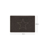 "Star" Embossed Loofah Textured Spaghetti Doormat