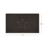 "Star" Embossed Loofah Textured Spaghetti Doormat