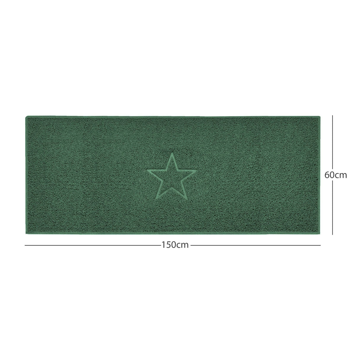 "Star" Embossed Loofah Textured Spaghetti Doormat
