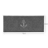 "Anchors Away" Grey Spaghetti Door Mat