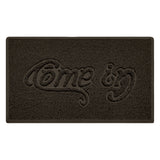 Embossed Spaghetti Outdoor Doormat - Brown