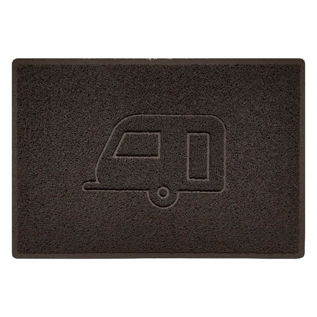 Embossed Spaghetti Outdoor Doormat - Brown