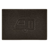 Embossed Spaghetti Outdoor Doormat - Brown
