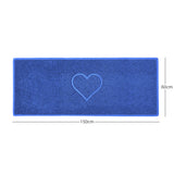 "Heart" Embossed Loofah Textured Spaghetti Door Mat