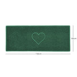 "Heart" Embossed Loofah Textured Spaghetti Door Mat