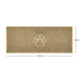 "Paw Print" Embossed Loofah Textured Spaghetti Door Mat