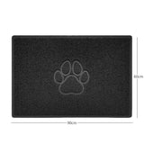 "Paw Print" Embossed Loofah Textured Spaghetti Door Mat