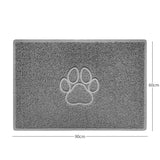"Paw Print" Embossed Loofah Textured Spaghetti Door Mat