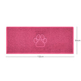 "Paw Print" Embossed Loofah Textured Spaghetti Door Mat