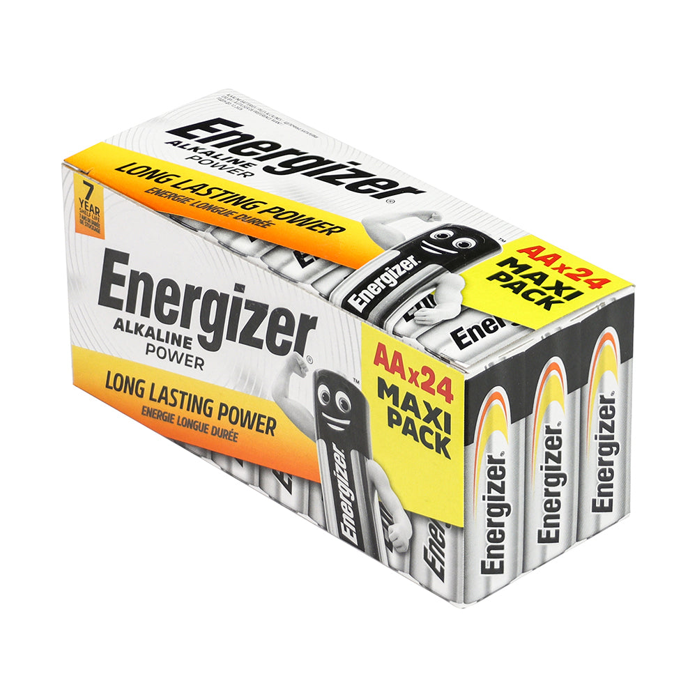 Energizer Alkaline Power AA Batteries – Value Home Pack, 24 Pack