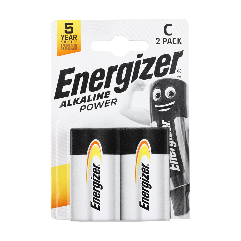 Energizer Alkaline Power C Batteries – 2 Pack