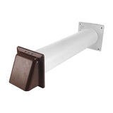 Through Wall Ventilation Kit - STYL Fan with Timer and Brown External Vent