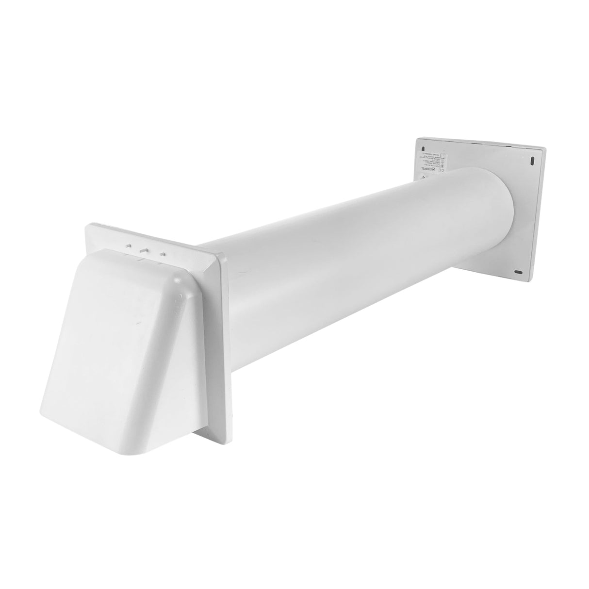 Through Wall Ventilation Kit - STYL Fan with Timer/Humidistat and White External Vent