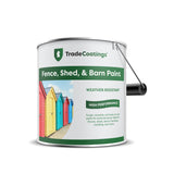 TradeCoatings Fence, Shed & Barn Paint for Exterior Wood - 5/10/20L