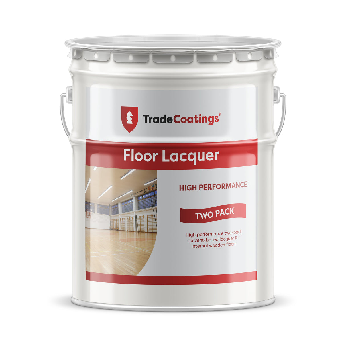 TradeCoatings Floor Lacquer (Two-Pack) - For High Traffic Wooden Floors - 5/10/20L