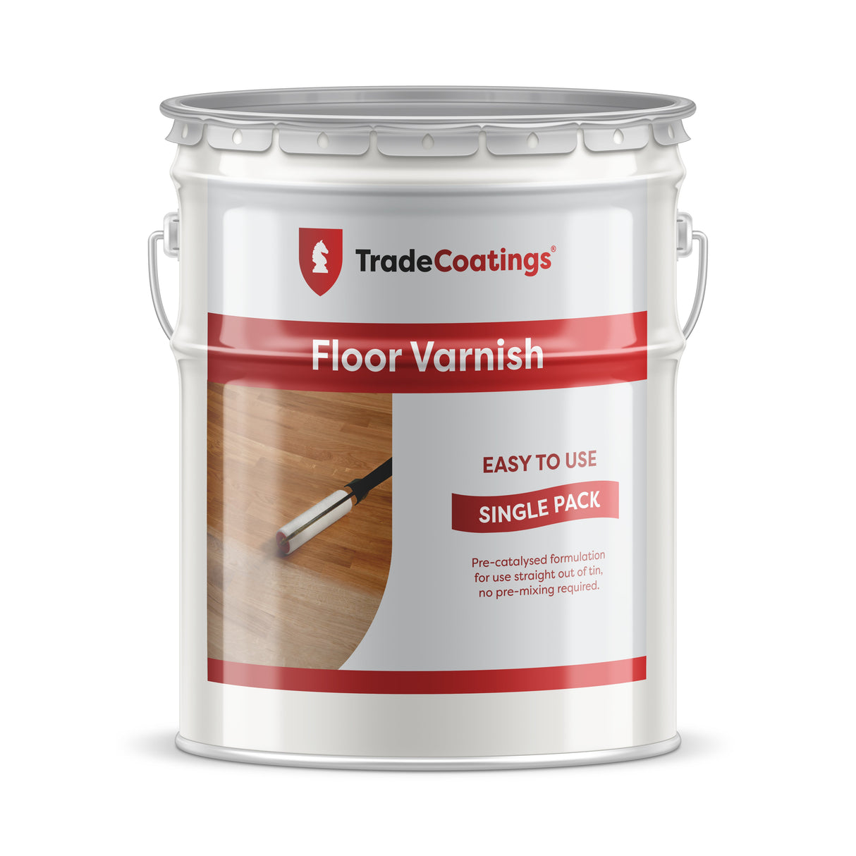 TradeCoatings Floor Lacquer Single Pack for Internal Wooden Floors - 5/10/20L