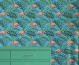 Floriga Transform Your Oasis Flamingo Wallpaper