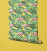 Floriga Transform Your Oasis Flamingo Wallpaper
